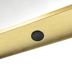 Aiga LED Bathroom Mirror with Motion Sensor and Demist - Satin Brass - thumbnail 5