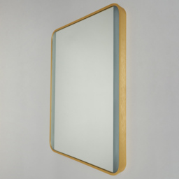 Aiga LED Bathroom Mirror with Motion Sensor and Demist - Satin Brass - thumbnail 3