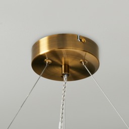 Visconte Portici 6 Light Ceiling Pendant with Champagne Glass Shades - Brass - thumbnail 5