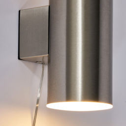 Bao Outdoor Solar LED Up and Down Wall Light - Stainless Steel - thumbnail 4