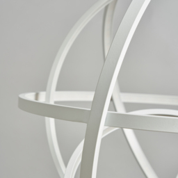 Spherical LED Geometric Frame Ceiling Pendant - White - thumbnail 4