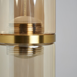 Visconte Bjorn LED Glass Ceiling Pendant Light - Champagne - thumbnail 4