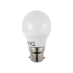 6 Watt LED B22 Bayonet Cap Golf Ball Light Bulb - Warm White - thumbnail 1