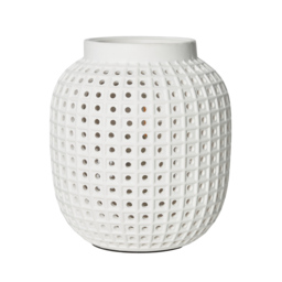 Kerry Pierced Ceramic Table Lamp - White - thumbnail 5