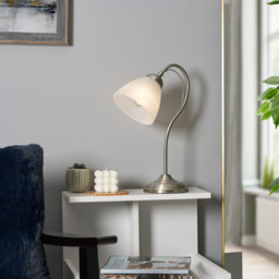Barcelona 1 Light Table Lamp - Satin Nickel - thumbnail 5