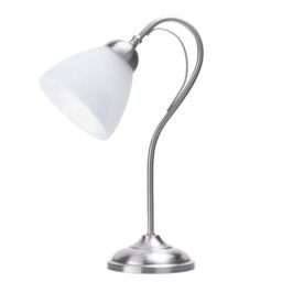 Barcelona 1 Light Table Lamp - Satin Nickel - thumbnail 1