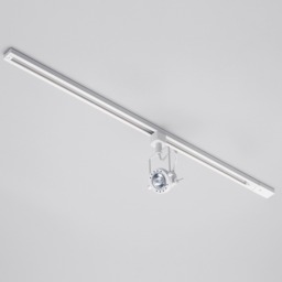 1 metre Track Light Kit with 1 Greenwich Heads and LED Bulbs - White - thumbnail 3