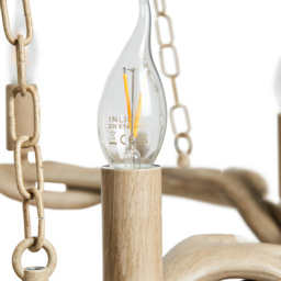 Rein 5 Light Antler Cartwheel Chandelier - Natural - thumbnail 7