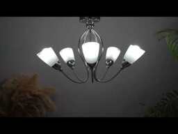 Ibru 5 Light Semi Flush Ceiling Light - Chrome - thumbnail 6
