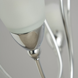 Ibru 5 Light Semi Flush Ceiling Light - Chrome - thumbnail 4