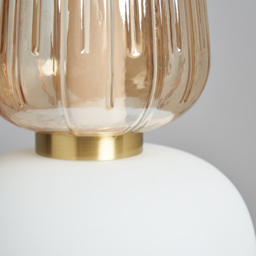 Visconte Edvin Glass Ceiling Pendant - Satin Brass - thumbnail 4