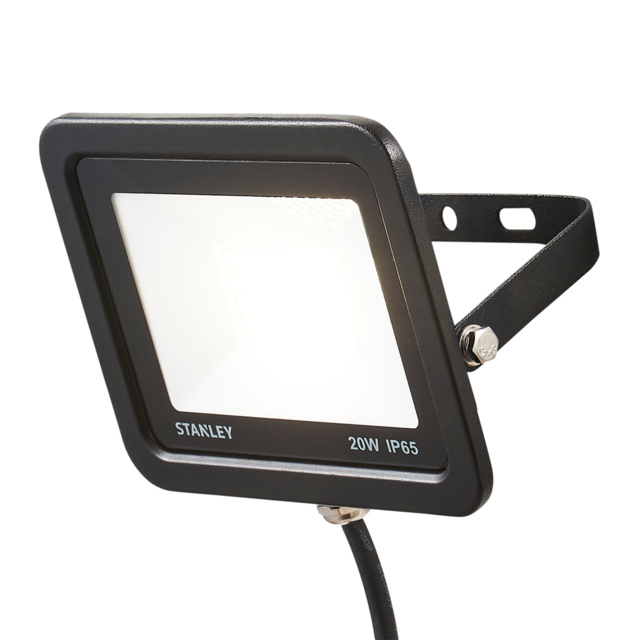 Stanley 20 Watt LED Slimline Outdoor Flood Light - Black - image 1