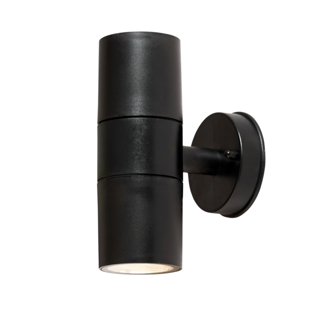Hahn Outdoor Polycarbonate LED Single Up & Down Wall Light - Black - image 1