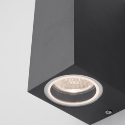 Richmond Outdoor 2 Light Square Modern Style Up and Down  Wall Light - Anthracite - thumbnail 4