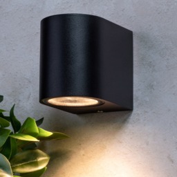 Irwell 1 Light Outdoor Wall Light - Black - thumbnail 5