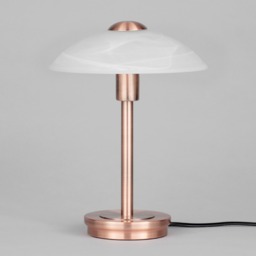 Alabaster Shade Touch Table Lamp - Antique Copper - thumbnail 3