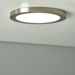 Darly 18 Watt LED Flush Ceiling or Wall Light - Satin Nickel - thumbnail 6