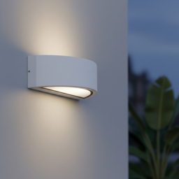 Soar Outdoor Curved Wall Light - White - thumbnail 5