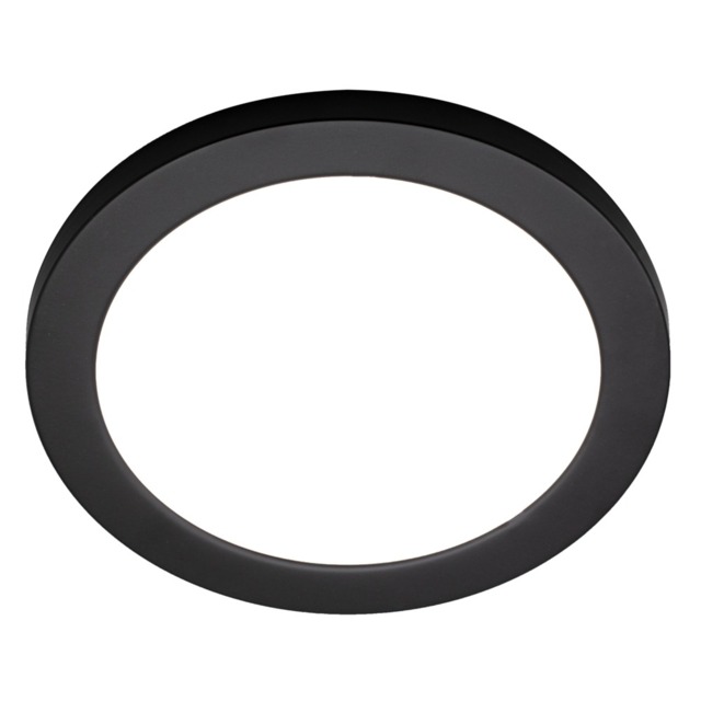 Darly 18 Watt LED Flush Ceiling or Wall Light - Satin Black - image 1