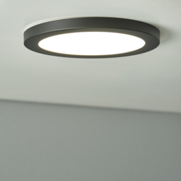 Darly 18 Watt LED Flush Ceiling or Wall Light - Satin Black - thumbnail 6