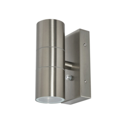 Kenn 2 Light Outdoor Up and Down Wall Light with Photocell - Stainless Steel - thumbnail 5