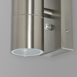 Kenn 2 Light Outdoor Up and Down Wall Light with Photocell - Stainless Steel - thumbnail 4