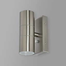 Kenn 2 Light Outdoor Up and Down Wall Light with Photocell - Stainless Steel - thumbnail 3
