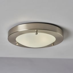 Mari G9 Flush Bathroom Ceiling Light - Satin Nickel - thumbnail 2