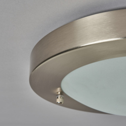 Mari G9 Flush Bathroom Ceiling Light - Satin Nickel - thumbnail 4