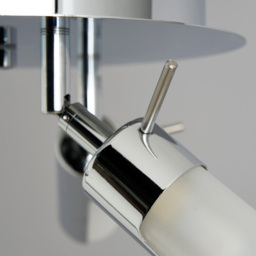 Palma 3 Light Ceiling Spotlight Plate - Chrome - thumbnail 4