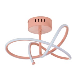 Glow Whirly Semi Flush Ceiling Light - Pink - thumbnail 5