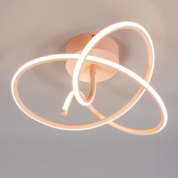 Glow Whirly Semi Flush Ceiling Light - Pink - thumbnail 2