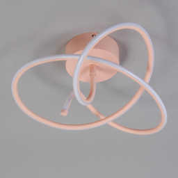 Glow Whirly Semi Flush Ceiling Light - Pink - thumbnail 3