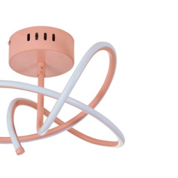 Glow Whirly Semi Flush Ceiling Light - Pink - thumbnail 6