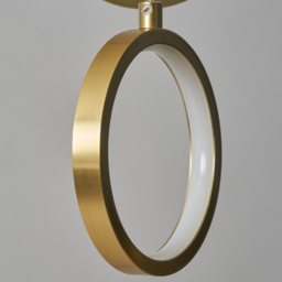 Paola 5 Light LED Ring Cluster Ceiling Pendant - Satin Brass - thumbnail 4