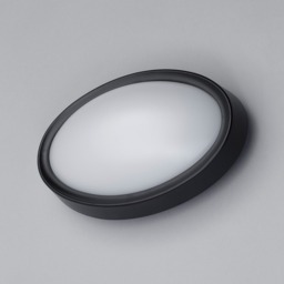 2 Pack of Upton Outdoor LED Oval Wall Light - Black - thumbnail 4