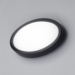 2 Pack of Upton Outdoor LED Oval Wall Light - Black - thumbnail 3