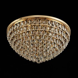Visconte Maine 12 Light Large Flush Ceiling Light - Gold - thumbnail 3