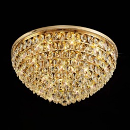 Visconte Maine 12 Light Large Flush Ceiling Light - Gold - thumbnail 2