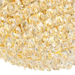 Visconte Maine 12 Light Large Flush Ceiling Light - Gold - thumbnail 7