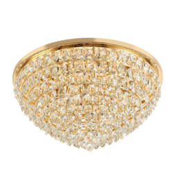 Visconte Maine 12 Light Large Flush Ceiling Light - Gold - thumbnail 8