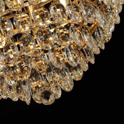 Visconte Maine 12 Light Large Flush Ceiling Light - Gold - thumbnail 4
