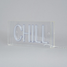 Glow LED Chill Acrylic Neon Style Light Box - Blue - thumbnail 3