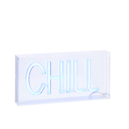 Glow LED Chill Acrylic Neon Style Light Box - Blue - thumbnail 1