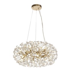 Visconte Scoppio de Stelle 12 Light Crystal Ceiling Pendant - Gold - thumbnail 1
