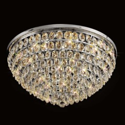 Visconte Maine 12 Light Large Flush Ceiling Light - Chrome - thumbnail 2