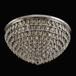 Visconte Maine 12 Light Large Flush Ceiling Light - Chrome - thumbnail 3