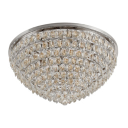 Visconte Maine 12 Light Large Flush Ceiling Light - Chrome - thumbnail 7