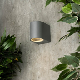 Irwell 1 Light Outdoor Wall Light - Silver - thumbnail 5