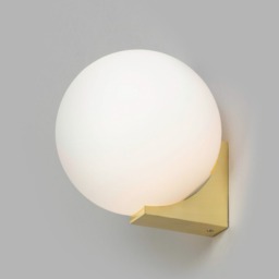 Bola 1 Light Bathroom Wall Light - Satin Brass - thumbnail 2